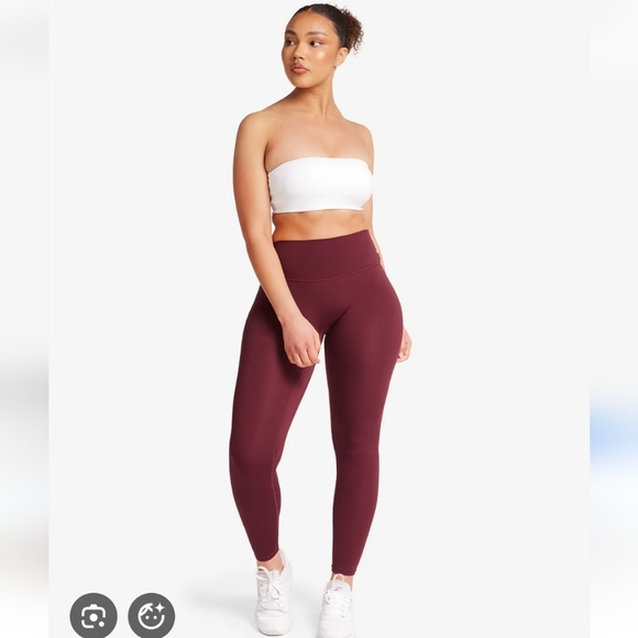 Pants - Burgundy Scrunch Butt Leggings